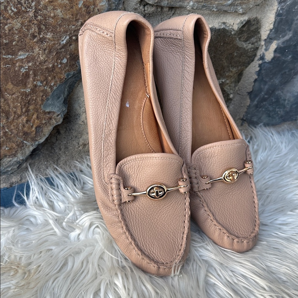 Coach Tan Leather Loafers - Picture 2 of 9